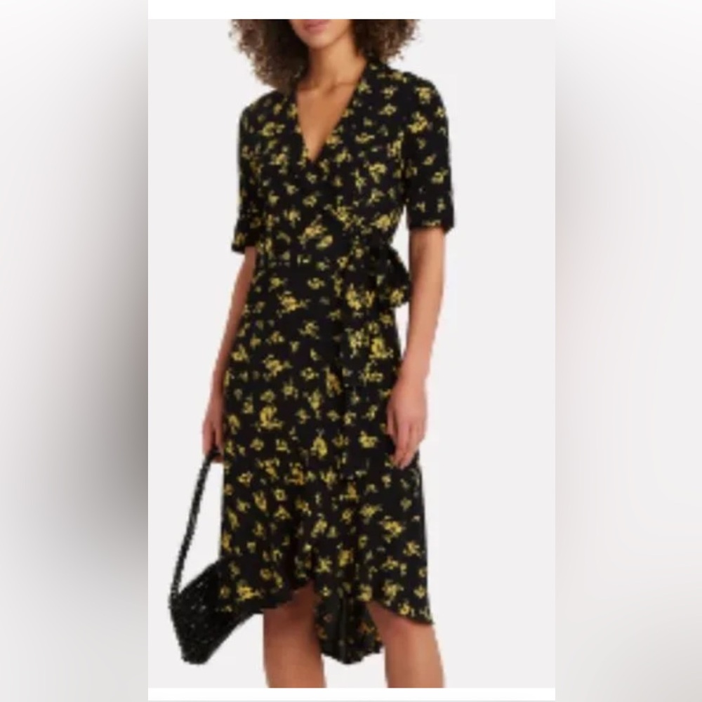 Ganni dalton wrap dress